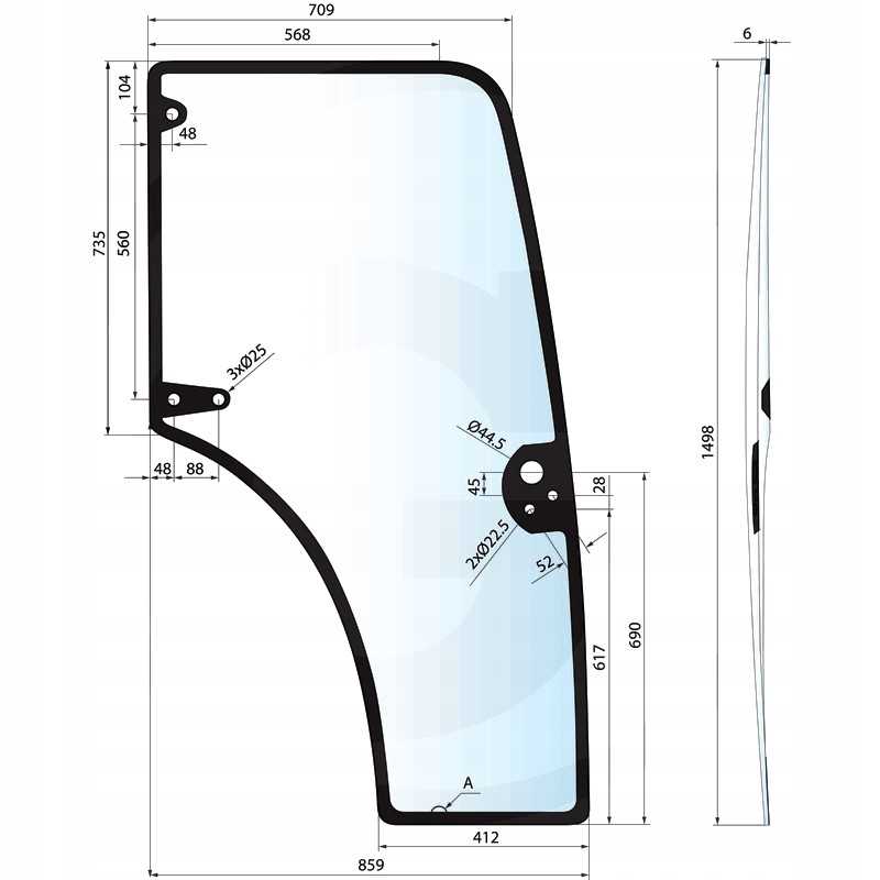New Holland Quantum Compact langas, kairysis 2