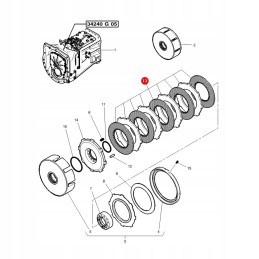 Massey Ferguson 3811462M91 pakaitinis sankabos komplektas