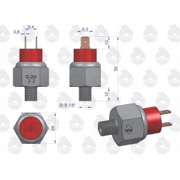 Stabdžių žibintų jungiklis plokščias C 360 originalus Ursus