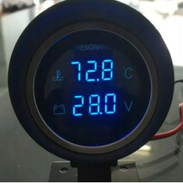 Vandens temperatūros matuoklis automobilio voltmetrui