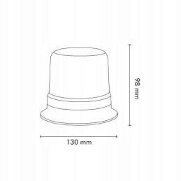 Blykstės lempa gaidys 40led 20w r65 r10 magnetas ip65