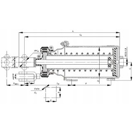 Pneumatinis pneumatinis stabdžių cilindras 100