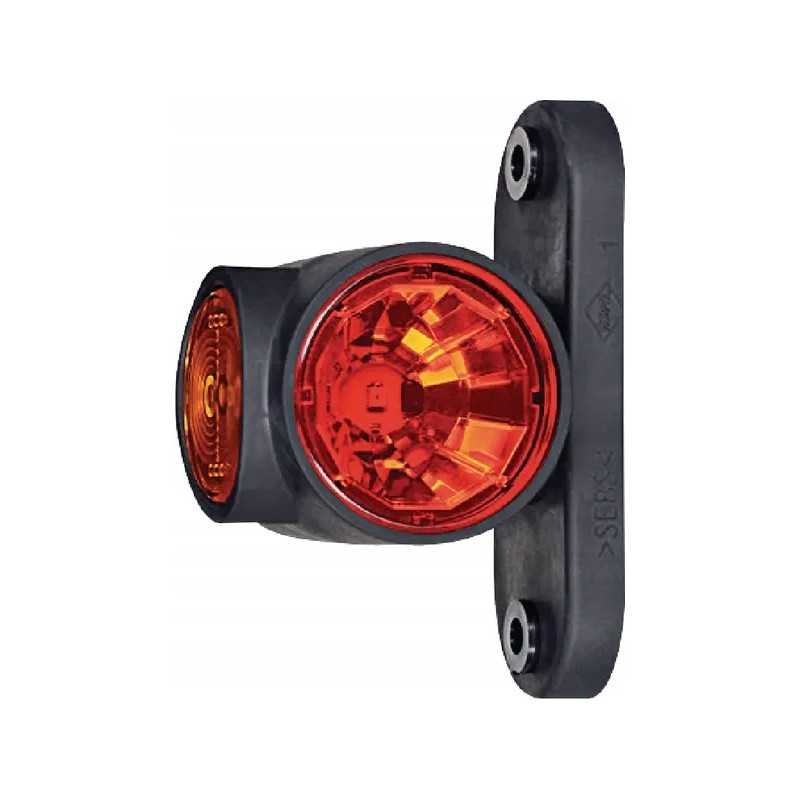 LED markerinė lempa 0 7 1 4w 12 24v balta oranžinė