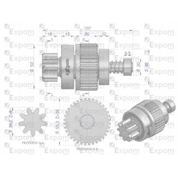 Deutz magneton starterio movos mazgas