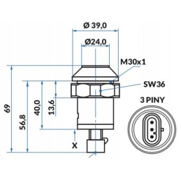 Fendt g816860100201 kėlimo jungiklio mygtukas
