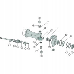 Fendt V formos žiedas 169mm 8mm granitas