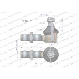 Manitou 163504 Warynski vairo jungtis