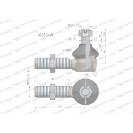 Manitou 163504 Warynski vairo jungtis