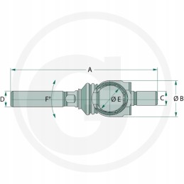 Ašinės jungties korpusas steyr 112509a1 1 33 743 604