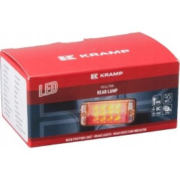 Stačiakampis LED galinis žibintas 12 24v 5 kontaktų