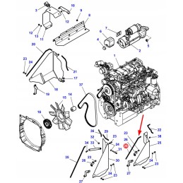 4282041m1 ventiliatoriaus dangtelio tarpiklis