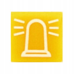 Įspėjamosios lemputės jungiklio įdėklas 14x14mm