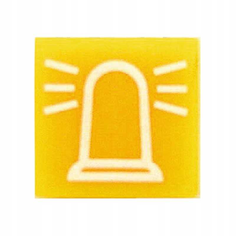 Įspėjamosios lemputės jungiklio įdėklas 14x14mm