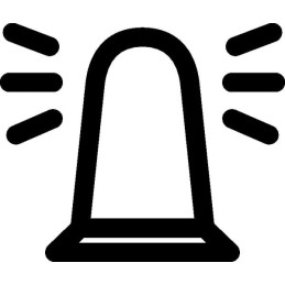 Įspėjamosios lemputės jungiklio įdėklas 14x14mm