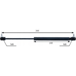 Dujinė spyruoklė durims ir galiniam langui