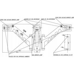 Dešinės pusės gabaritinė lemputė LED 12 24v