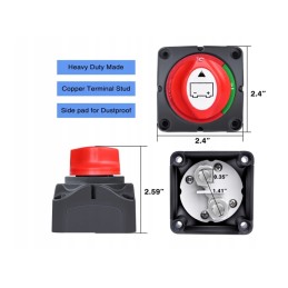 Įžeminimo srovės jungiklis, akumuliatoriaus svirtis 12 48v 1250a