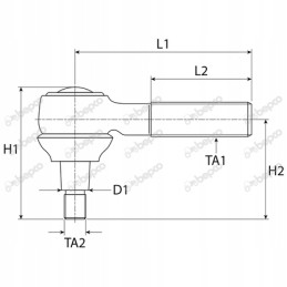 Rutulinis šarnyras ford 2310 2610 2610n 2610v