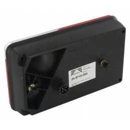 Galinis dešinysis kombinuotas žibintas, stačiakampis, 12v, raudonas