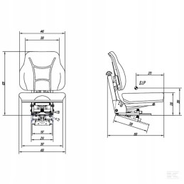 Padalinta vairuotojo sėdynė c330 c360 mf 3 5067106