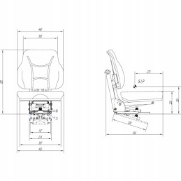 Padalinta vairuotojo sėdynė c330 c360 mf 3 5067106