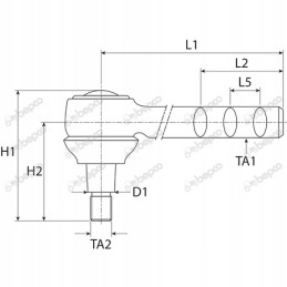 Rutulinis jungtis korpusui ih 100u 105u 1070u