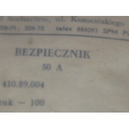 Kaitinimo žvakės trumpiklis saugiklis 50a 12v ursus zts