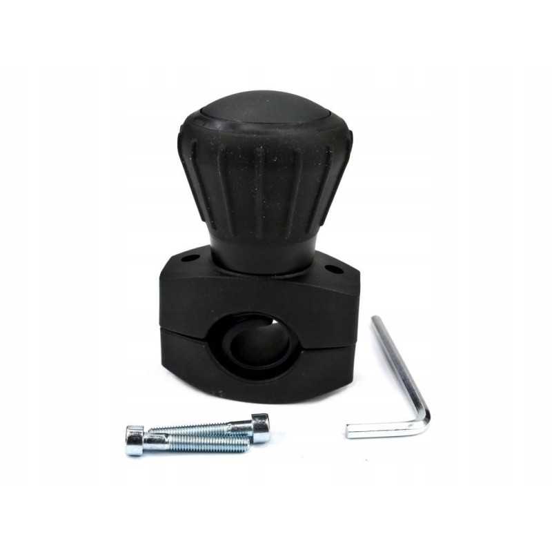 Vairo rankenėlė ant guolio yra juoda