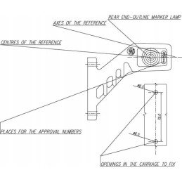 Kairysis gabaritinis žibintas 12 24v LA30010