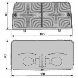 Kairysis priekinis žibintas Ford Cobo traktoriaus 83960357