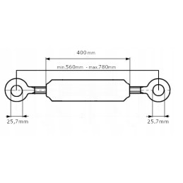 Viršutinė jungtis m 36 400 mm 2 kat. tl4003622kr