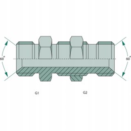 Pertvaros hidraulinė jungtis 2x 1 2 colių š