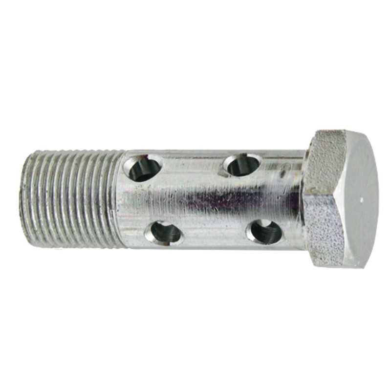 Dvipusis tuščiaviduris varžtas su kilpa m10x1 30 mm