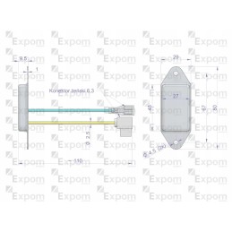 Kintamosios srovės generatoriaus reguliatorius ex230000 ex260000 c 330 c 3