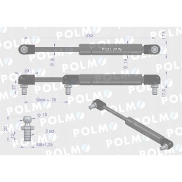 Stogo pavara 64014593 tinka Ursus C 385 ir turi