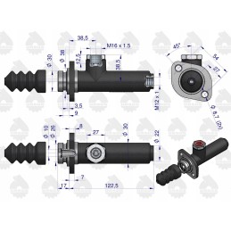 Trumpas stabdžių siurblys 80600076 c 360 385 ursus