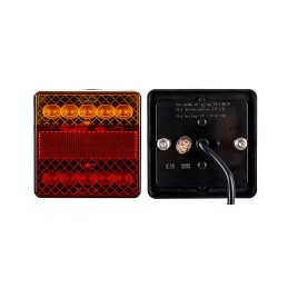 Kombinuotas galinis žibintas 12v 10 led 30w kairė dešinė