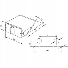 Kombinuotas galinis žibintas 184x76mm dešinysis cobo 02529000