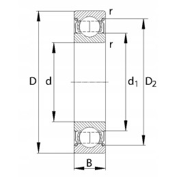 Rutulinis guolis paprastai 15x42x13 mm gopart