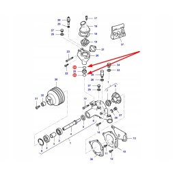 V614602550 vandens siurblio krocca sandarinimo žiedas
