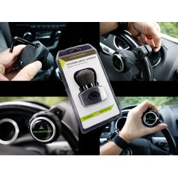 Universali vairo rankenėlė su rutuliniais guoliais, juoda