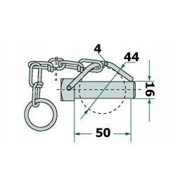 Vamzdinis kaištis 16 mm 20099118