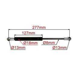 Durų dujų pavaros korpusas 187 277mm 350n