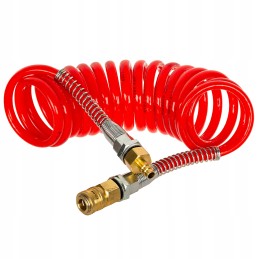 Spiralinis kabelis m22x1 5 4 5m raudonas Polmo