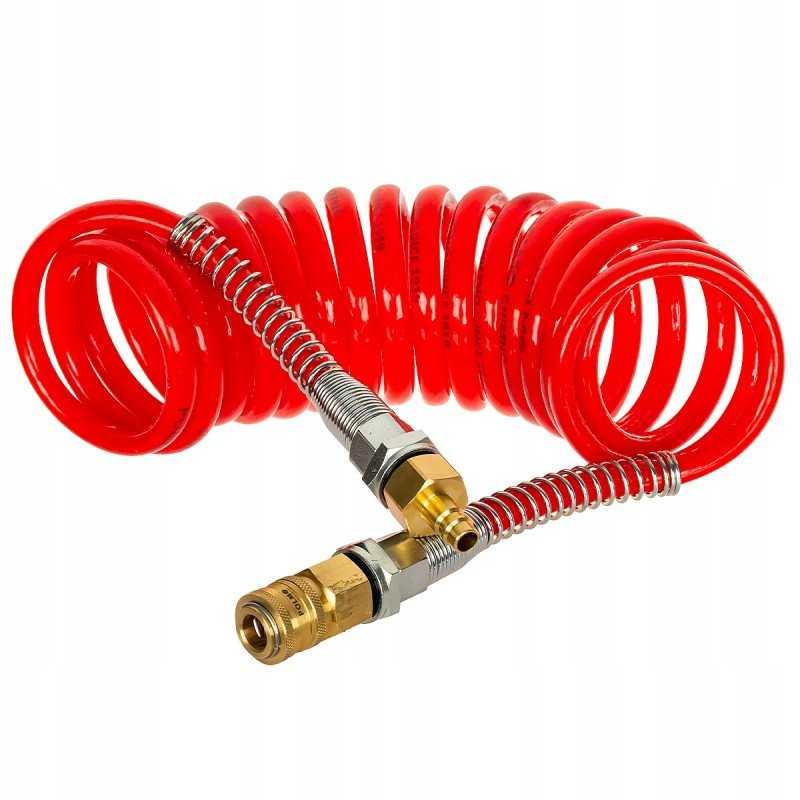 Spiralinis kabelis m22x1 5 4 5m raudonas Polmo