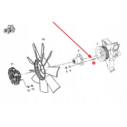 F926202040050 radiatoriaus ventiliatoriaus kaištis