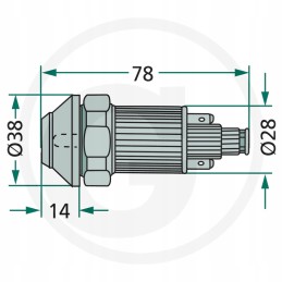 Renault variklio užvedimo jungiklis 7700011525