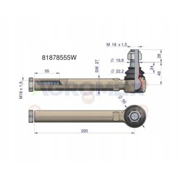 Vairo šarnyras 81878555 new holland warynski