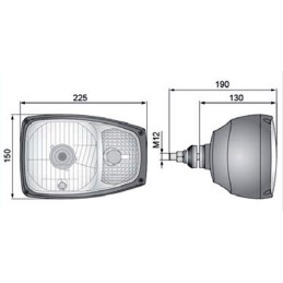 JCB 1 LP priekinis žibintas