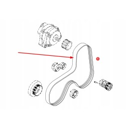 F934201040020 serpantino diržas, 8 pk x 1450 lp